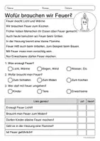 Vorschau - Arbeitsblätter - Lesen & Verstehen - Feuer - Leseförderug für Leseanfänger (Klasse 1-2) - Seite 3