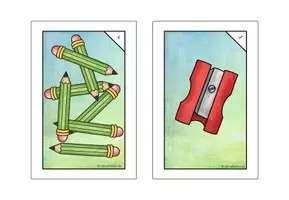 Vorschau - Arbeitsblätter - Story walk "school things" // Lesespaziergang Englisch - Seite 3