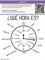 Vista previa - Unidades / Secuencias / Situaciones de Aprendizaje - ¿Cómo se dice la hora en español? - página 1