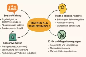 Vorschau - Arbeitsblätter - Arbeitsblatt "Marken als Statussymbole" + interaktive Lösung & MP3 + Mindmap + Infografik - Seite 2
