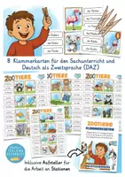 Vista previa - Unidades / Secuencias / Situaciones de Aprendizaje - ZOOTIERE Klammerkarten Deutsch / Alemán - página 1