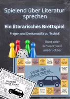 Vorschau - Spiele - Tschick: 🧩 Literarisches Brettspiel zu "Tschick" – Sprechen, Spielen, Verstehen! - Deckblatt