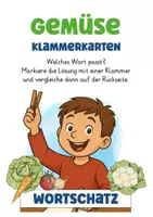 Vorschau - Spiele - Gemüse Klammerkarten Deutsch und Sachunterricht Grundschule - Seite 2