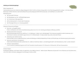 Vorschau - Lehrpläne/Lehrermaterial - Anleitung zum Beobachtungsbogen - Seite 1