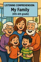 Vorschau - Arbeitsblätter - Hörverstehen "Family" (4th-6th grade) - Deckblatt