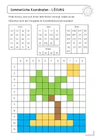 Vorschau - Arbeitsblätter - Sommerliche Koordinaten | Planquadrate & Gitternetz - Seite 2