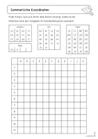 Vorschau - Arbeitsblätter - Sommerliche Koordinaten | Planquadrate & Gitternetz - Seite 3