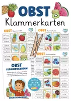 Vorschau - Spiele - Klammerkarten Obst / Früchte DAZ und Sachunterricht - Deckblatt