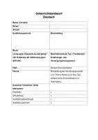 Vorschau - Stundenentwürfe - Unterrichtsentwurf Werbung Präsentation Galeriegang - Seite 1