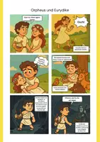 Vorschau - Arbeitsblätter - Comic: Orpheus und Eurydike (inkl. PPX) - Seite 1