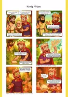 Vorschau - Arbeitsblätter - Comic: König Midas (inkl. PPX) - Seite 1