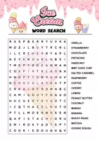 Vorschau - Quiz - Ice Cream - Word Search - Deckblatt