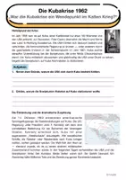 Vorschau - Arbeitsblätter - Die Kubakrise 1962 - Wendepunkt im Kalten Krieg - Seite 1