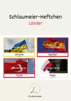 Vorschau - Text - Schlaumeier-Heftchen: Länder (Lesen auf Satzebene, Silbenschrift) - Deckblatt