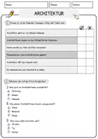 Vorschau - Arbeitsblätter - Architektur Arbeitsblätter mit Fragen + Lösungen Lesetext - Seite 2