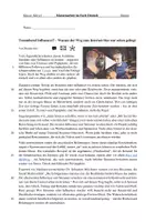 Vorschau - Klassenarbeiten - Klassenarbeit - Online-Sachtext untersuchen (Thema: Zeitung) "Traumberuf Influencer?" (Kommentar) - Seite 1