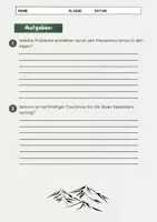 Vorschau - Arbeitsblätter - Tourismus in den Alpen – Chancen, Probleme, Nachhaltigkeit - Seite 3