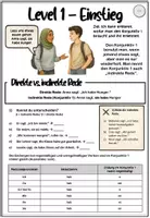 Vorschau - Arbeitsblätter - Konjunktiv 1 - Level UP! Schrittweise zum Profi (mit Konjunktiv 2) - Seite 1