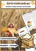 Vorschau - Arbeitsblätter - Getreideanbau – Landwirtschaft einfach erklärt - Deckblatt