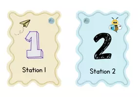 Vorschau - Stationenlernen - Stationskarten für das Stationenlernen (Klasse 1-4) - Seite 1