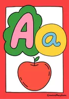 anteprima - Flashcard - 26 Illustrated Alphabet Flashcards - Pagina 1