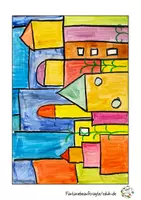 Vorschau - Mal- und Bastelvorlagen - Fertige Kunststunde: Häuser am Meer nach Paul Klee - Seite 3