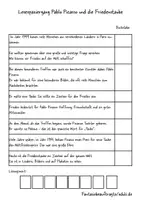 Vorschau - Stundenentwürfe - Pablo Picasso und die Friedenstaube - Seite 1