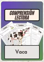 Vista previa - Hojas de trabajo - Comprensión lectora – Vaca + soluciones - Portada