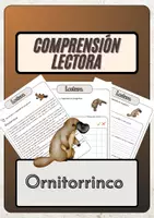 Vista previa - Hojas de trabajo - Comprensión lectora – Ornitorrinco + soluciones - Portada