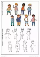 Vorschau - selbst erstellte Cliparts/Grafiken - Cliparts: 8 Jungs - Seite 1