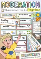 Vorschau - Mal- und Bastelvorlagen - Morgenkreis - StarterPAKET inkl. Lied & Ideen, Moderation, Ritual, Kalender Grundschule (und Kita) / Einschulung - Seite 1