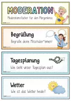 Vorschau - Mal- und Bastelvorlagen - Morgenkreis - StarterPAKET inkl. Lied & Ideen, Moderation, Ritual, Kalender Grundschule (und Kita) / Einschulung - Seite 3