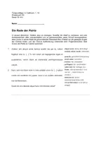 Vorschau - Klassenarbeiten - Klausur EF Cicero: In Catilinam (1, 18) inkl. EWH - Deckblatt