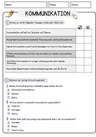 Vorschau - Arbeitsblätter - Kommunikation Arbeitsblätter mit Fragen + Lösungen Leseverstehen und Wortschatz - Seite 2