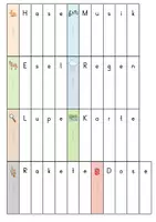 Vorschau - Arbeitsblätter - Wortfächer - lautgetreue Wörter - Seite 3