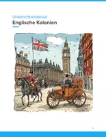 Vorschau - Unterrichtsreihen - Englische Kolonien – Kolonialgeschichte verständlich, aktuell und differenziert (SEK I) - Deckblatt