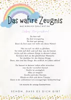 Vorschau - Arbeitsblätter - Das wahre Zeugnis SOMMERFERIEN - Deckblatt