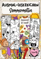 Vorschau - Mal- und Bastelvorlagen - Sommer | Lesezeichen zum Ausmalen - Deckblatt