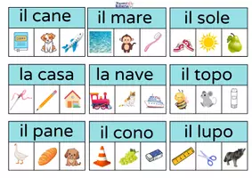 anteprima - Esercizi - FLASH CARD VERIFICA ASSOCIAZIONE NOME IMMAGINE PLASTIF. - Pagina 2