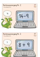 Vorschau - Stationenlernen - Rechenspaziergang Nr. 2 Plus und Minus bis 20 mit ZÜ - Seite 3