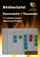 Vorschau - Fördermaterial/Inklusion - Stellentafel Tausendstel - Tausend farbig - Deckblatt