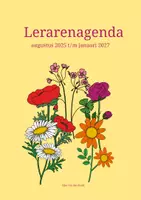 Voorbeeld - Lerarenagenda kleurrijke bloemen aug 2025 j- an 2027 - Voorblad