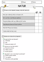 Vorschau - Arbeitsblätter - Natur Arbeitsblätter mit Fragen + Lösungen Leseverstehen und Wortschatz - Seite 3