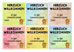 Vorschau - Bildkarten - Grußkärtchen - HERZLICH WILLKOMMEN in der Löwenklasse! - Seite 2