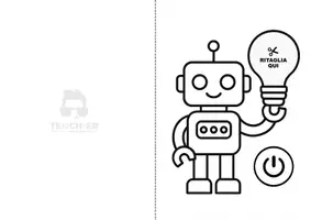 anteprima - Esperimenti - Circuito di carta - Robot con lampadina - Pagina 1