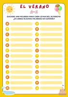 Voorbeeld - Zomer A-Z / El verano - A-Z - Voorblad
