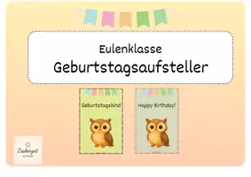 Vorschau - Poster - Geburtstagsaufsteller_Eulenklasse - Deckblatt