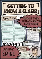 Vorschau - Arbeitsblätter - Getting to know each other – für Schüler*innen, die sich (eigentlich) schon kennen (Englisch, Schulstart, Klasse 7–10) - Deckblatt