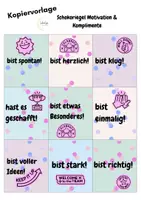 Vorschau - Arbeitsblätter - Schokoriegel Motivation & Komplimente Zeugnisse Banderole Sticker - Seite 2