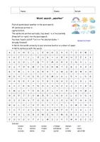 Vorschau - Arbeitsblätter - Suchsel/Word search: weather - Seite 1